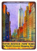 NEW YORK METALOWY SZYLD PLAKAT RETRO #08657