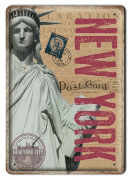 NEW YORK METALOWY SZYLD PLAKAT RETRO VINTAGE #00566