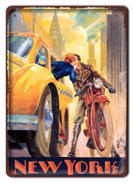 NEW YORK METALOWY SZYLD PLAKAT VINTAGE RETRO #07720