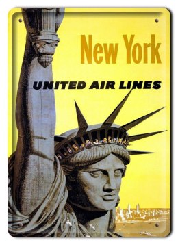 NEW YORK METALOWY SZYLD PLAKAT VINTAGE RETRO #09371