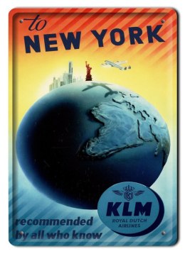 NEW YORK METALOWY SZYLD PLAKAT VINTAGE RETRO #09719