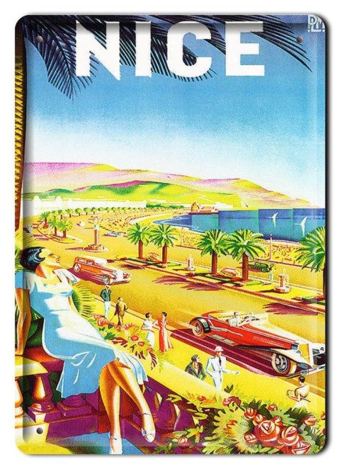 NICEA METALOWY SZYLD PLAKAT VINTAGE RETRO #08714