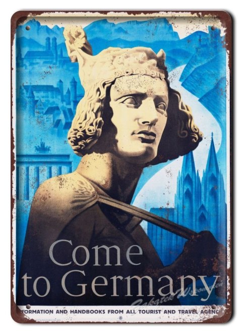 NIEMCY METALOWY SZYLD OBRAZEK VINTAGE RETRO #05733
