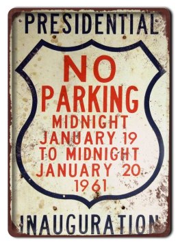 NO PARKING PLAKAT METALOWY SZYLD RETRO #11059