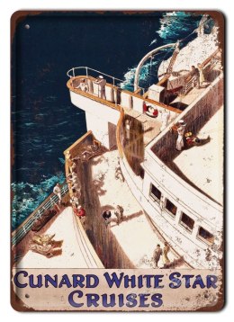OKRĘT METALOWY SZYLD PLAKAT OBRAZEK RETRO #06235
