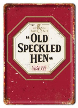 OLD SPECKLED HEN METALOWY SZYLD PLAKAT RETRO #07348