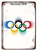 OLIMPIADA METALOWY SZYLD VINTAGE RETRO #09598