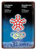 OLIMPIADA METALOWY SZYLD VINTAGE RETRO #09603