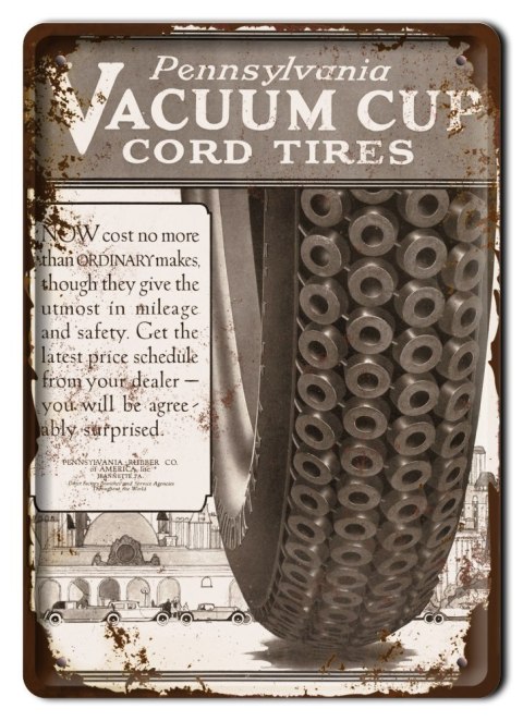 OPONY PLAKAT METALOWY SZYLD RETRO VINTAGE #10880