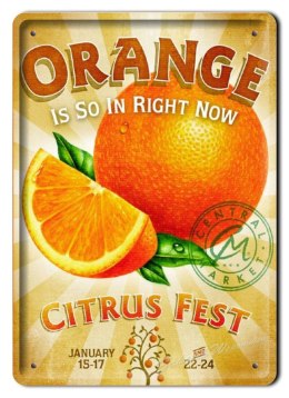ORANGE METALOWY SZYLD OBRAZEK PLAKAT RETRO #02834