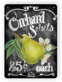 OWOCE METALOWY SZYLD PLAKAT RETRO #04462