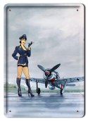 PANI PILOT METALOWY SZYLD PLAKAT RETRO #07548
