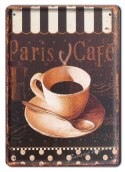 PARIS KAWA METALOWY SZYLD OBRAZEK VINTAGE #03165