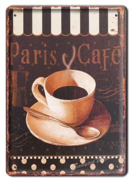 PARIS KAWA METALOWY SZYLD OBRAZEK VINTAGE #03165
