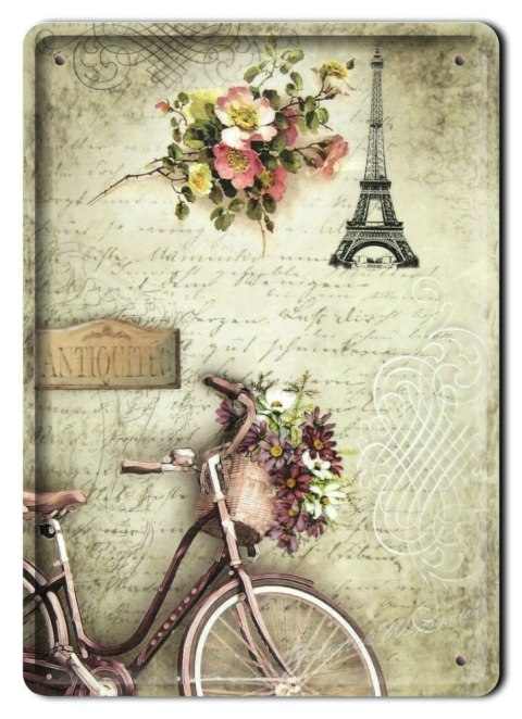 PARIS METALOWY SZYLD OBRAZEK PLAKAT RETRO #02387