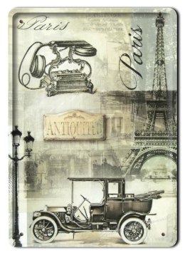 PARIS METALOWY SZYLD OBRAZEK VINTAGE RETRO #02450