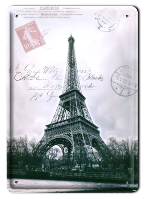 PARIS PARYŻ METALOWY SZYLD VINTAGE RETRO #01060
