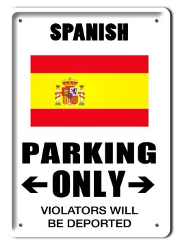 PARKING METALOWY SZYLD PLAKAT VINTAGE RETRO #08579