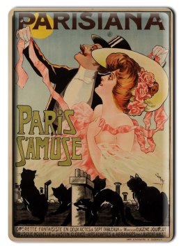 PARYŻ METALOWY SZYLD PLAKAT RETRO VINTAGE #00952
