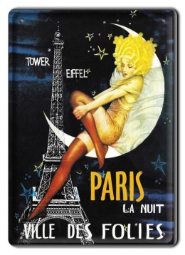 PARYŻ METALOWY SZYLD PLAKAT VINTAGE RETRO #08643