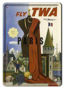 PARYŻ PLAKAT METALOWY SZYLD OBRAZEK RETRO #20184