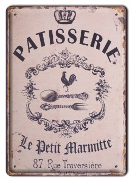 PATISSERIE METALOWY SZYLD PLAKAT OBRAZEK RETRO #00028