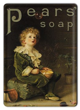 PEARS SOAP METALOWY SZYLD PLAKAT RETRO #08665