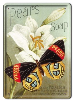 PEARS SOAP METALOWY SZYLD PLAKAT VINTAGE #08707