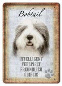 PIES PLAKAT METALOWY SZYLD TABLICZKA RETRO #11671