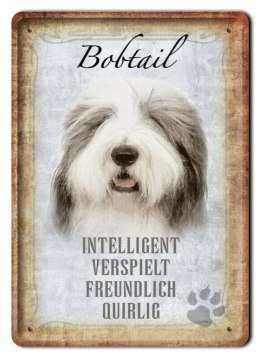 PIES PLAKAT METALOWY SZYLD TABLICZKA RETRO #11671