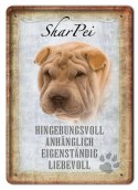 PIES PLAKAT METALOWY SZYLD TABLICZKA RETRO #11672