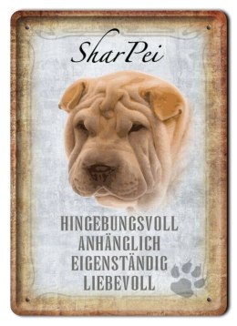 PIES PLAKAT METALOWY SZYLD TABLICZKA RETRO #11672