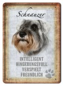 PIES PLAKAT METALOWY SZYLD TABLICZKA RETRO #11696