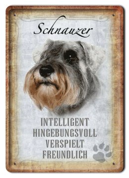 PIES PLAKAT METALOWY SZYLD TABLICZKA RETRO #11696