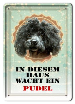 PIES PLAKAT METALOWY SZYLD TABLICZKA RETRO #11706