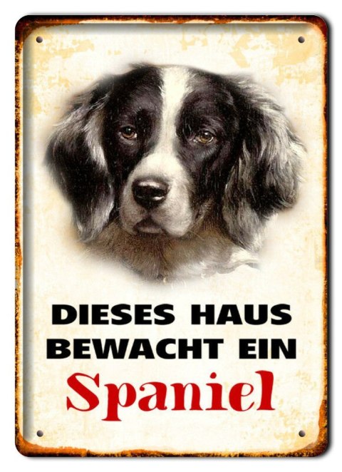 PIES PLAKAT METALOWY SZYLD TABLICZKA RETRO #11724