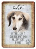 PIES PLAKAT METALOWY SZYLD TABLICZKA RETRO #11725
