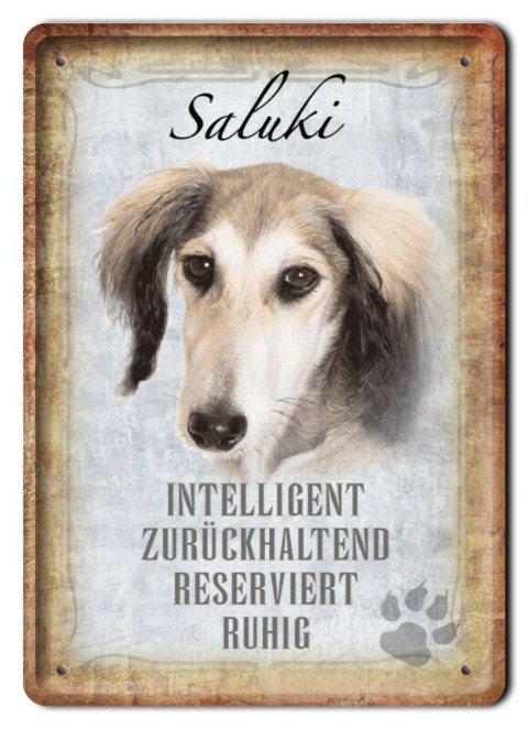 PIES PLAKAT METALOWY SZYLD TABLICZKA RETRO #11725