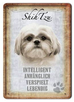 PIES PLAKAT METALOWY SZYLD TABLICZKA RETRO #11726
