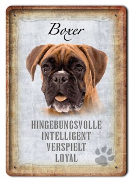 PIES PLAKAT METALOWY SZYLD TABLICZKA RETRO #11729