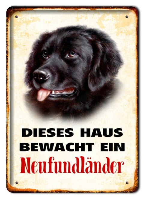 PIES PLAKAT METALOWY SZYLD TABLICZKA RETRO #11733