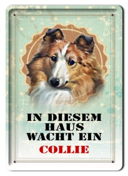 PIES PLAKAT METALOWY SZYLD TABLICZKA RETRO #11870