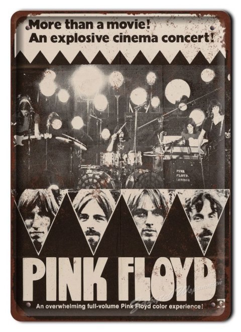 PINK FLOYD METALOWY SZYLD PLAKAT RETRO #06187