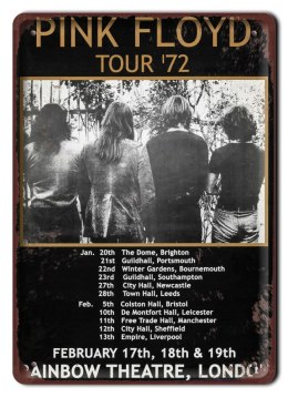PINK FLOYD PLAKAT METALOWY SZYLD RETRO VINTAGE #12098