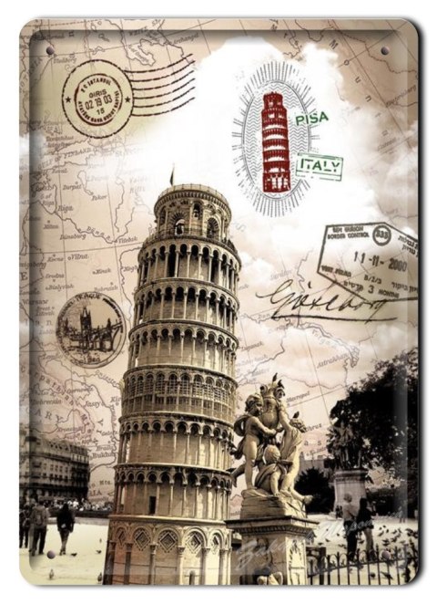PISA METALOWY SZYLD OBRAZEK VINTAGE RETRO #02381