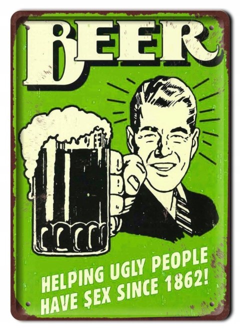 PIWO BEER DRINK METALOWY SZYLD PLAKAT RETRO #07763