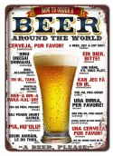 PIWO BEER DRINK METALOWY SZYLD PLAKAT RETRO #07862