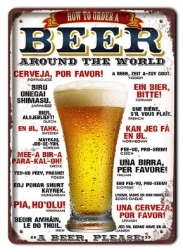 PIWO BEER DRINK METALOWY SZYLD PLAKAT RETRO #07862