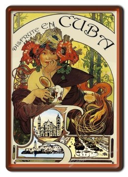 PIWO CUBA METALOWY SZYLD PLAKAT VINTAGE #02229