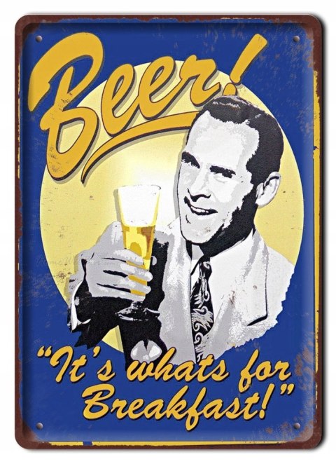 PIWO DRINK METALOWY SZYLD PLAKAT RETRO #07760